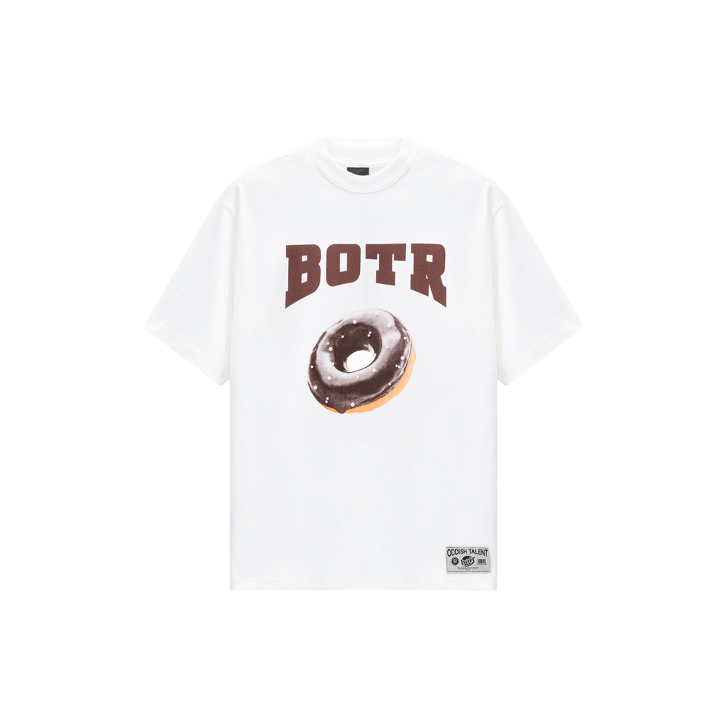 Chocolate Donut Imitation Pearl T-shirt