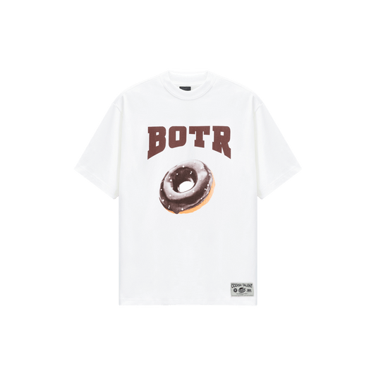 Chocolate Donut Imitation Pearl T-shirt