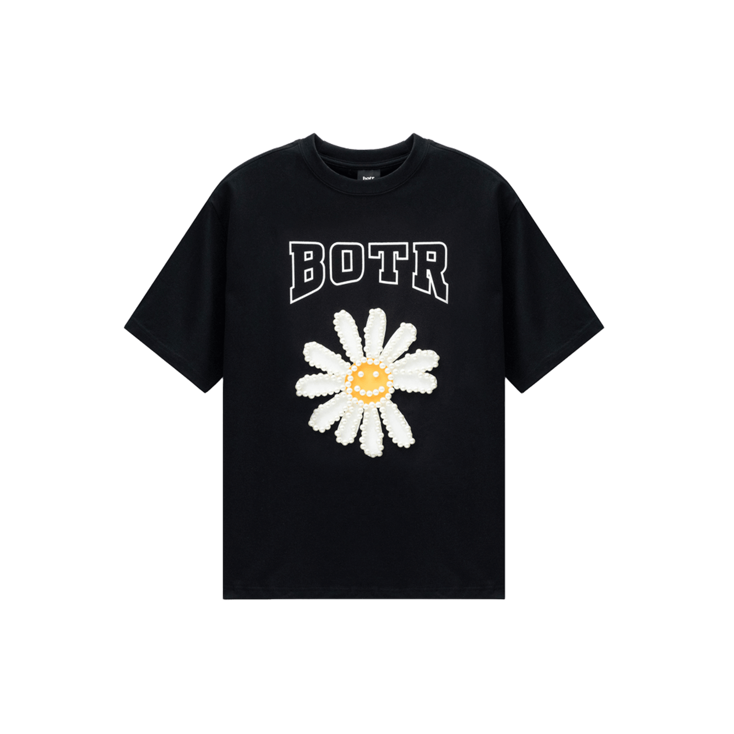 Daisy imitation pearl T-shirt