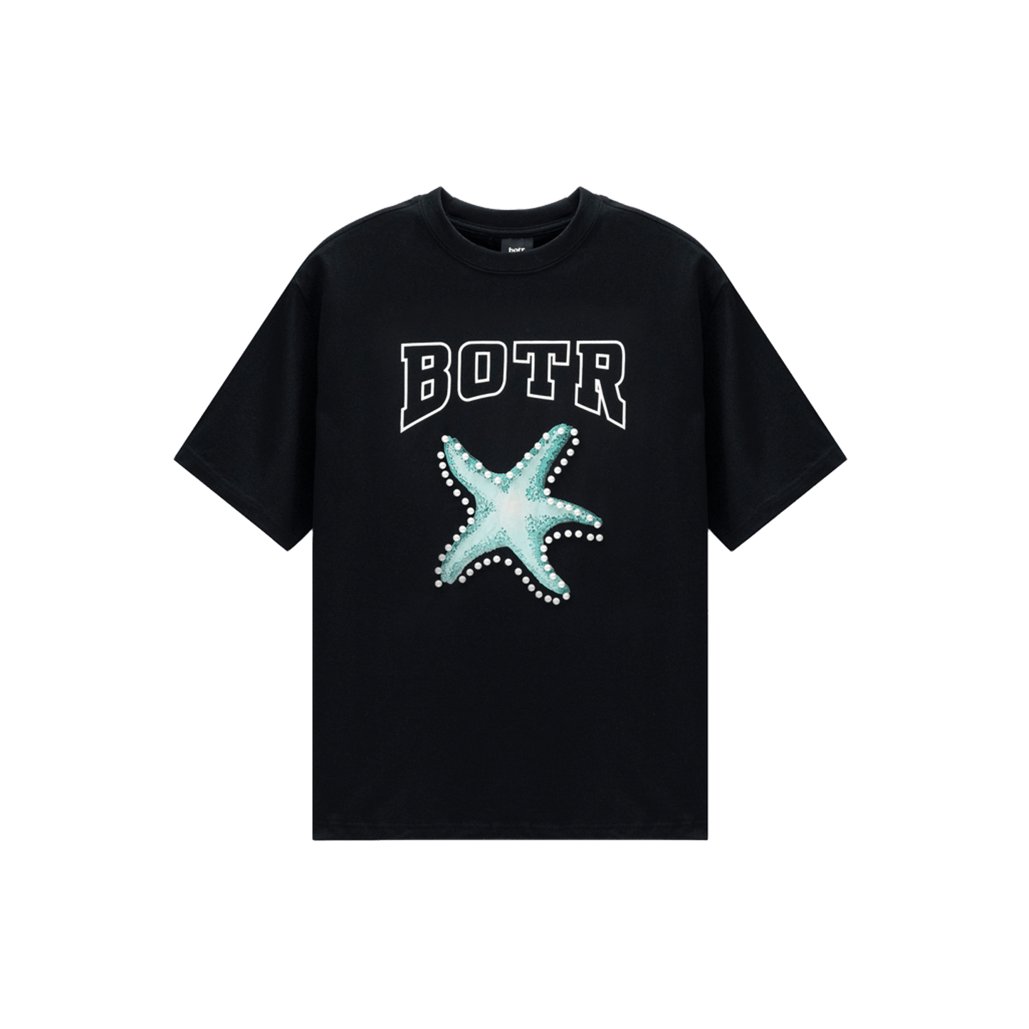 Starfish imitation pearl T-shirt