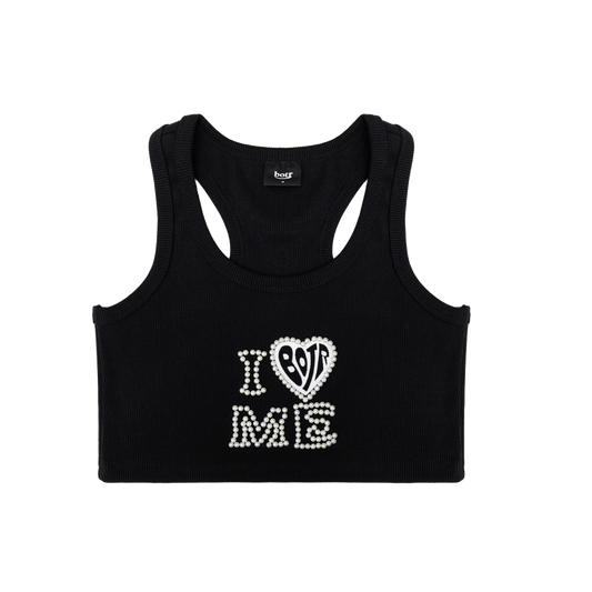 I LOVE ME Imitation Pearl Vest