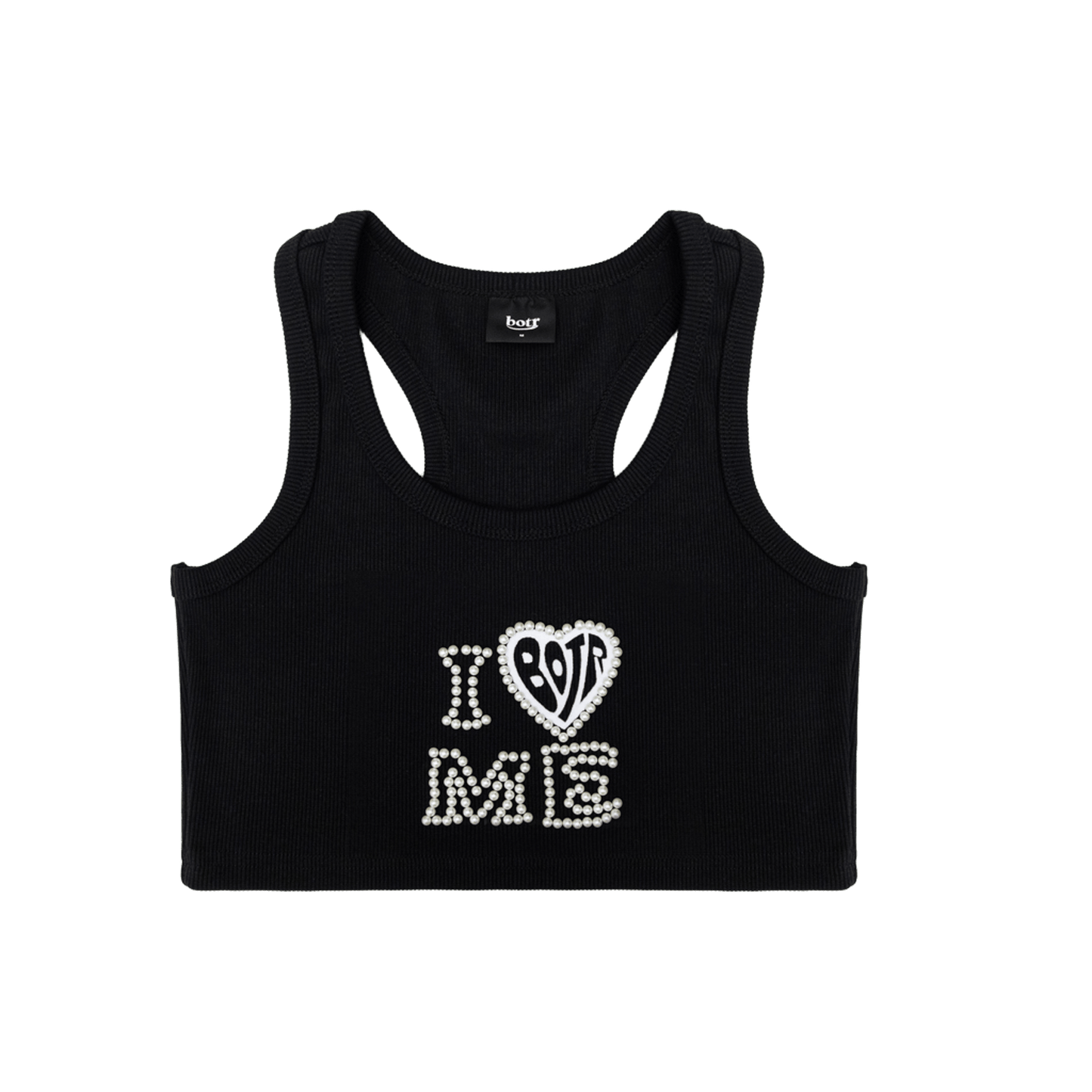 I LOVE ME Imitation Pearl Vest