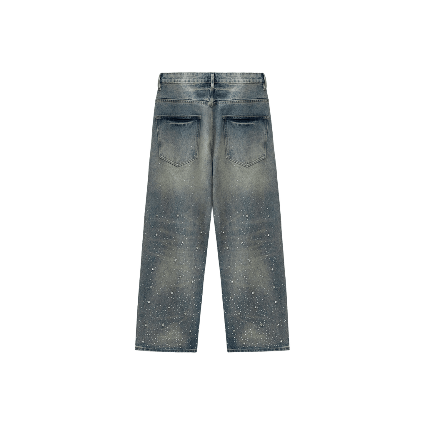 Dimensional Rhinestone Jeans