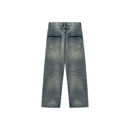 Dimensional Rhinestone Jeans