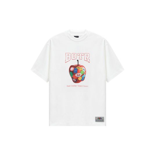 Apple Label Collage Print T-Shirt
