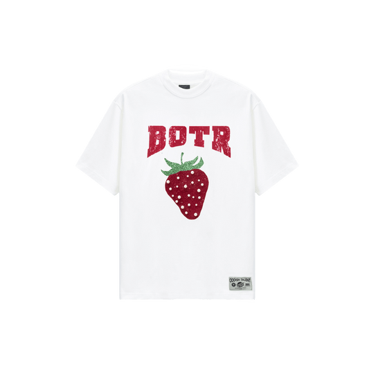 Strawberry Imitation Pearl T-Shirt