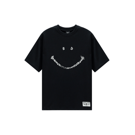 Smile imitation pearl T-shirt